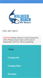 Mobile Screenshot of killdeerbeachresort.com